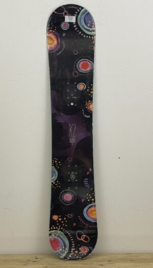 K2 Kandi 141CM naudota snieglentė, naudotos snieglentės, snowboard įranga, naudotas žiemos inventorius Vilnius – Sniego Kalnas