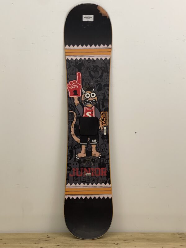Salomon Junior 125CM naudota snieglentė, naudotos snieglentės, snowboard įranga, naudotas žiemos inventorius Vilnius – Sniego Kalnas