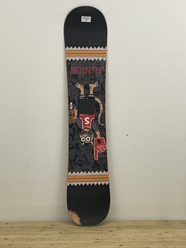 Salomon Junior 135CM naudota snieglentė, naudotos snieglentės, snowboard įranga, naudotas žiemos inventorius Vilnius – Sniego Kalnas