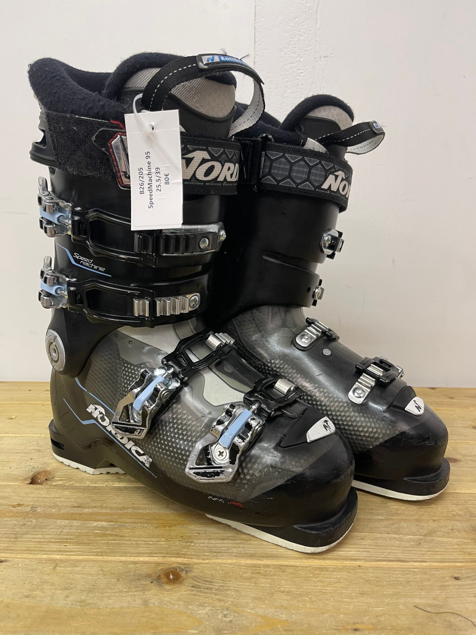 nordica-speedmachine-95-slidinejimo-batai-25-5-eu39 Nordica SpeedMachine 95 slidinėjimo batai 25.5 MP EU 39 – naudoti slidinėjimo batai | Sniego Kalnas