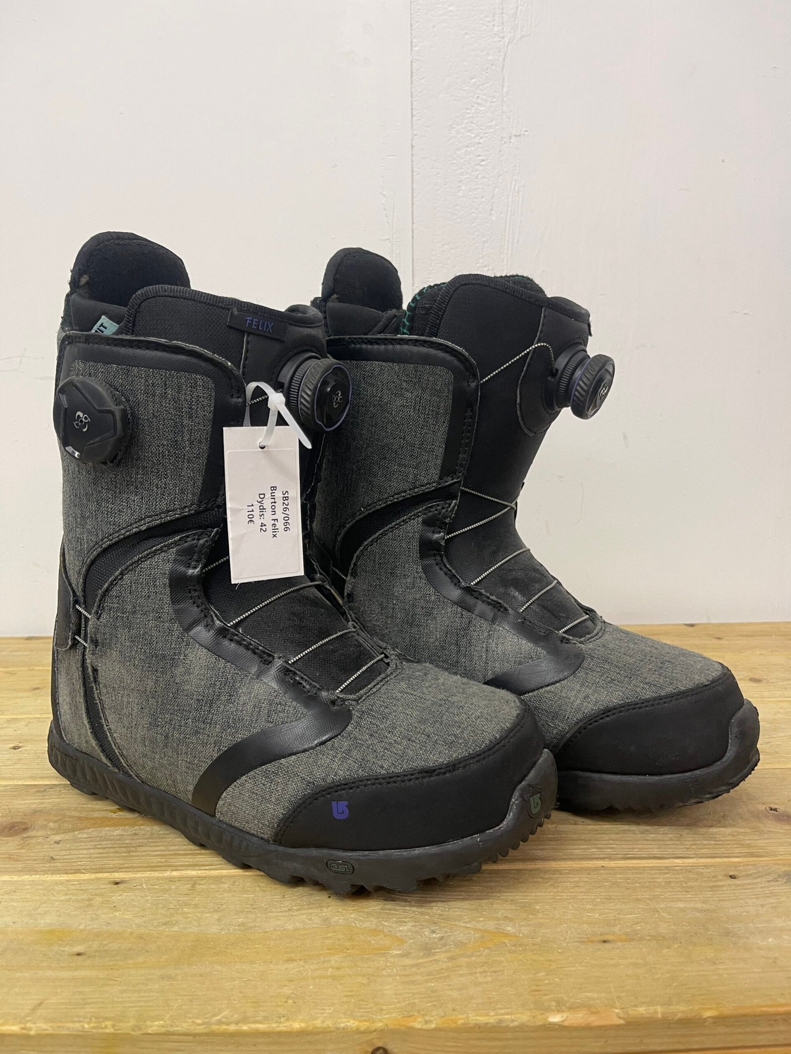 Burton Felix EU 42 – naudoti snieglenčių batai Burton Felix EU 42 naudoti snieglenčių batai – snowboard boots Vilniuje | Sniego Kalnas
